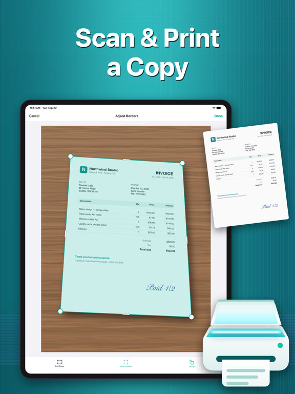 Smart Printer - Print and Scan iPad screenshot
