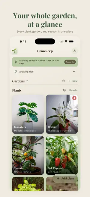 GrowKeep screenshot 1