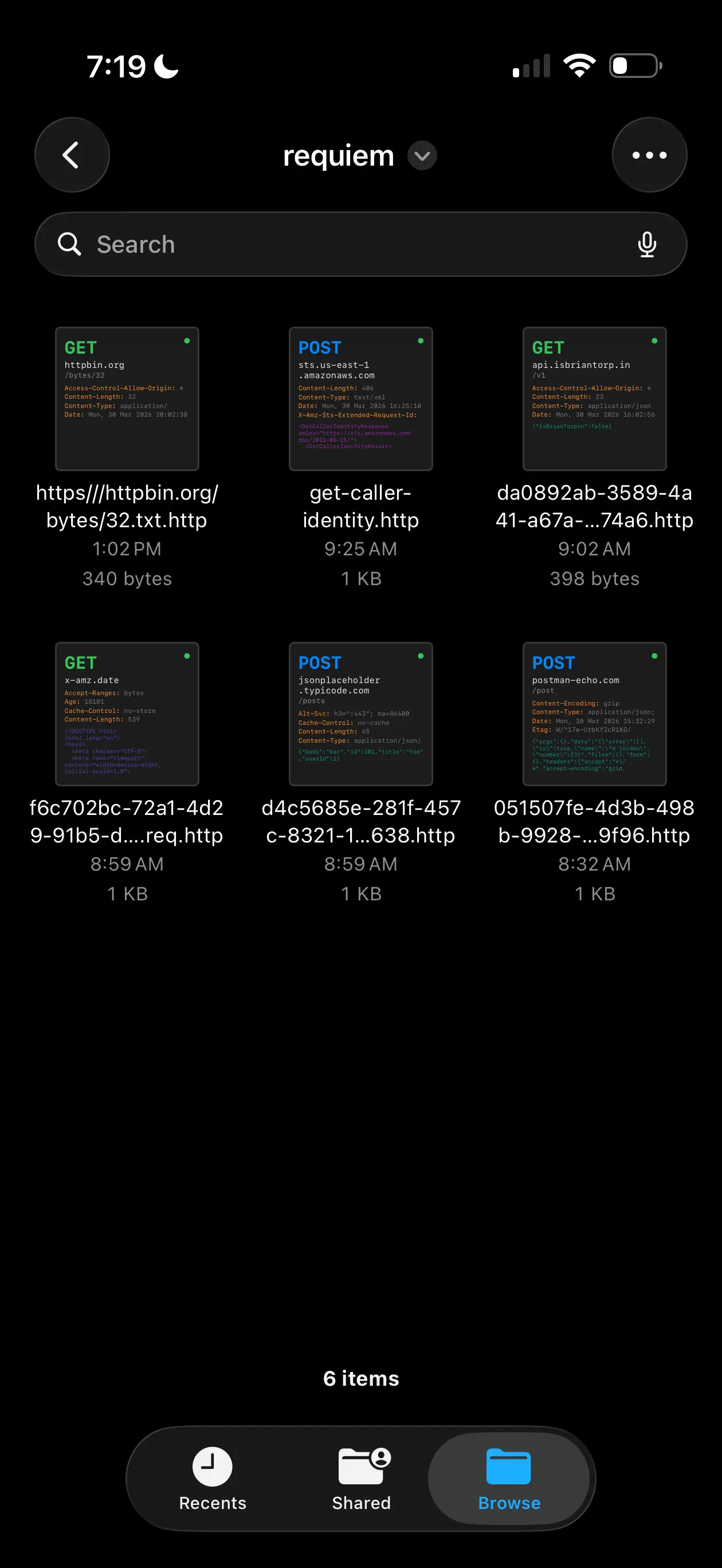 #7. requiem.http (iOS) di: X-AMZ LLC