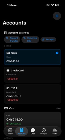 AI MoneyPal iPhone screenshot