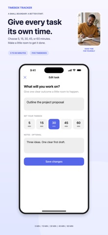 TimeBox Tracker のスクリーンショット
