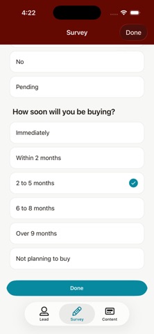 Stova Lead Capture Screenshot 6 of 8