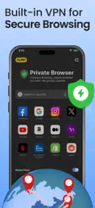 Private Browsing,Incognito VPN screenshot #4 for iPhone