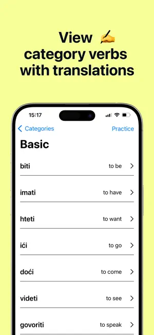 100 Serbian Verbs screenshot 2