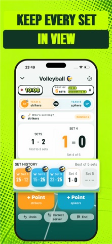 Volleyball Scoreboard: Keeper screenshot 9