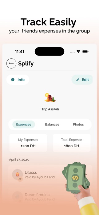 Splify - Track Group Expenses Screenshot 2 of 6