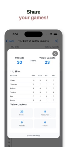 Stats Nerd iPhone screenshot