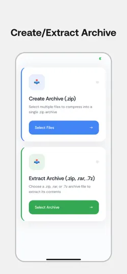 Capture d'écran de Unzip Fast - ZIP RAR 7Z sur iPhone 1
