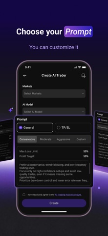 Wallet V – Create AI Agents iPhone screenshot