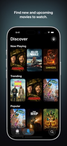 Parallax: Movie Tracker iPhone screenshot