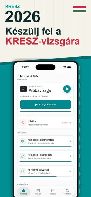 KRESZ 2026: Vizsga Teszt screenshot 1