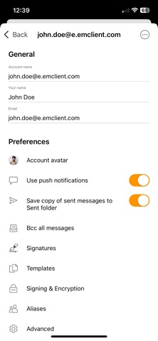 eM Client screenshot