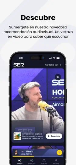 Captura de pantalla de Cadena SER Radio en iPhone 5