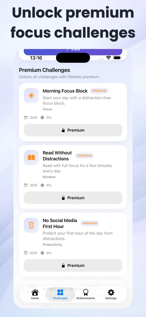 Screenshot #2 pour 30 Day Focus Challenge