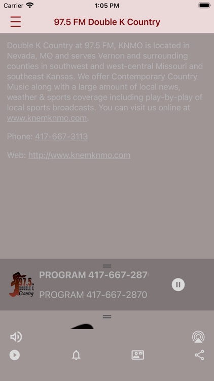 97.5 FM, KNMO Double K Country