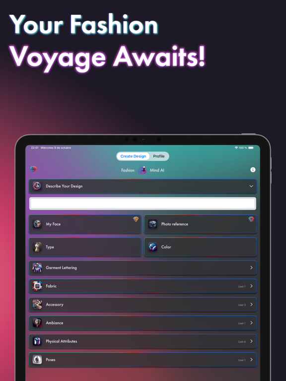 Fashion Mind: AI Designer iPad screenshot 3 - Graphics & Design app