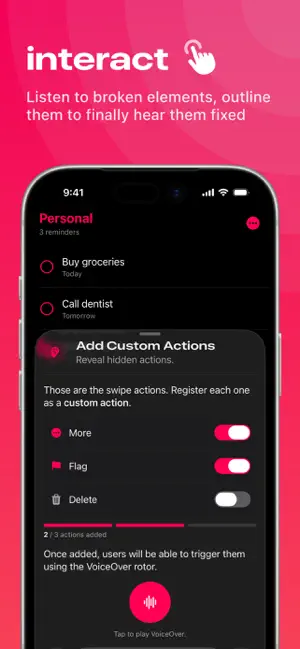 Unseen Accessibility screenshot 3