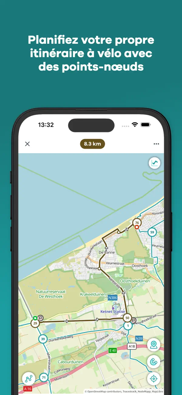 Screenshot #3 pour NodeMapp Bike