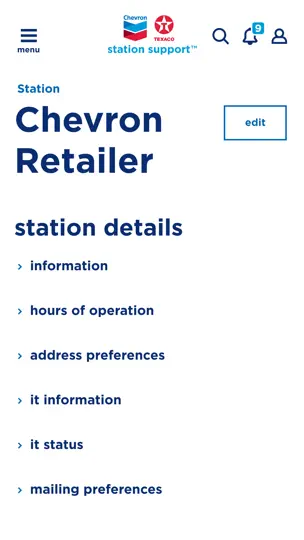 Chevron Texaco Station Support iPhone Screenshot 2