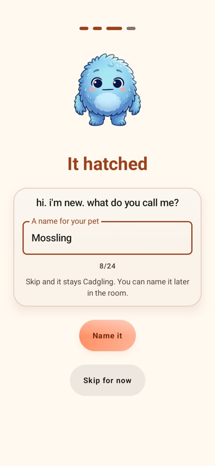 Cadge: Virtual Pet Widget screenshot 1