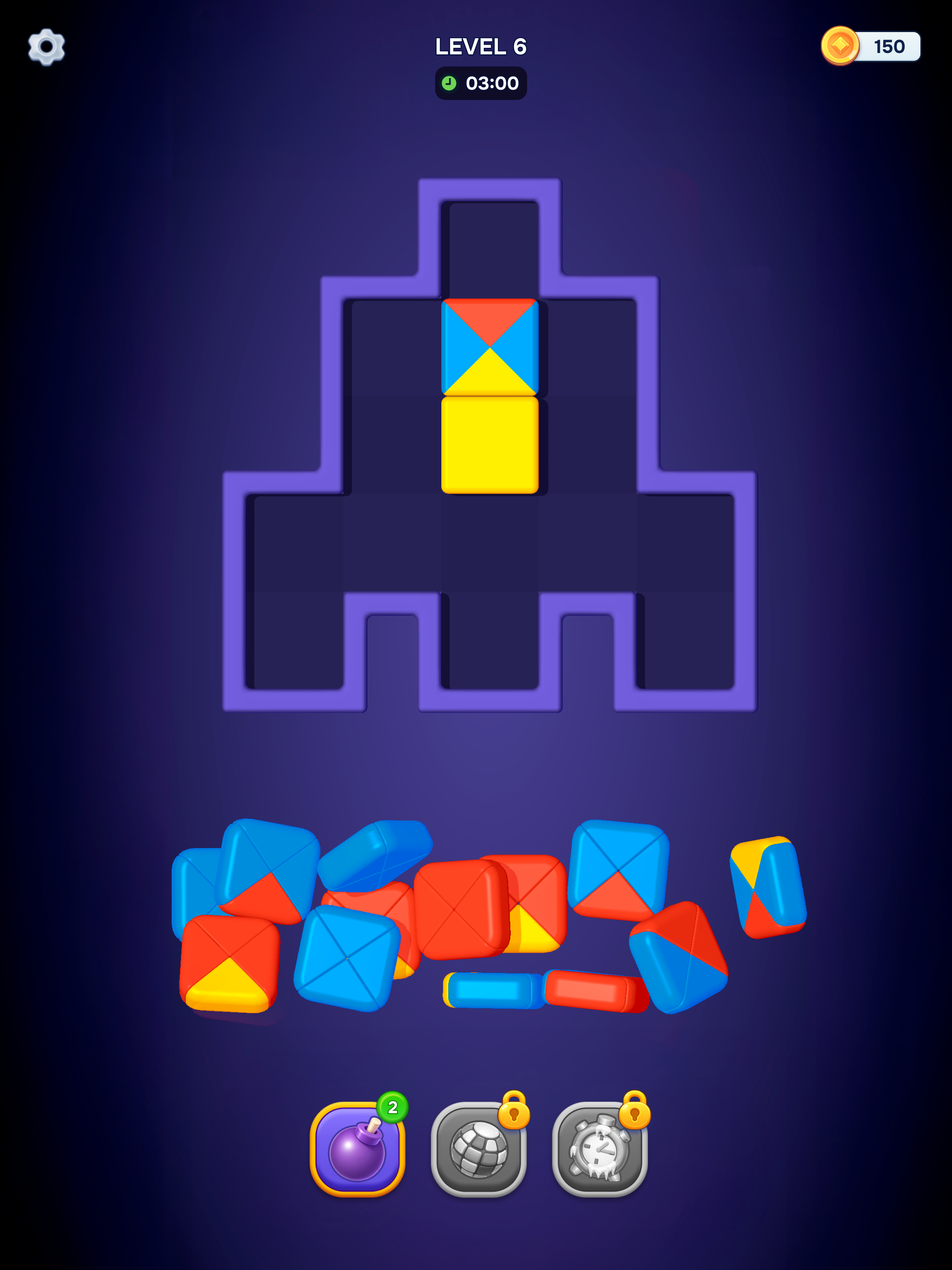 Mosaic Pop: Triangle Puzzle