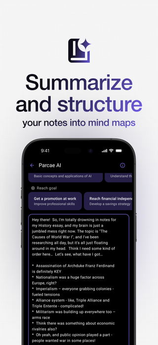Parcae: Mind Map AI Generator Screenshot 4 of 8