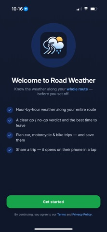 Road Weather: Trip Forecast Screenshot 1 of 6