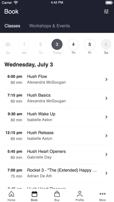 Hush Yoga Limited Screenshot