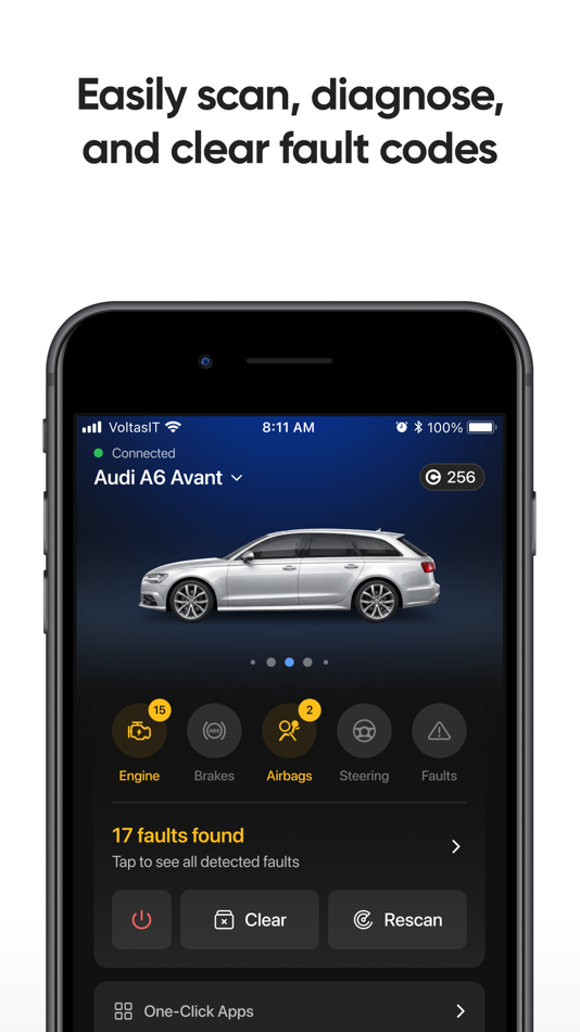 #1. OBDeleven – OBD2 car scanner (iOS) By: OBDeleven UAB