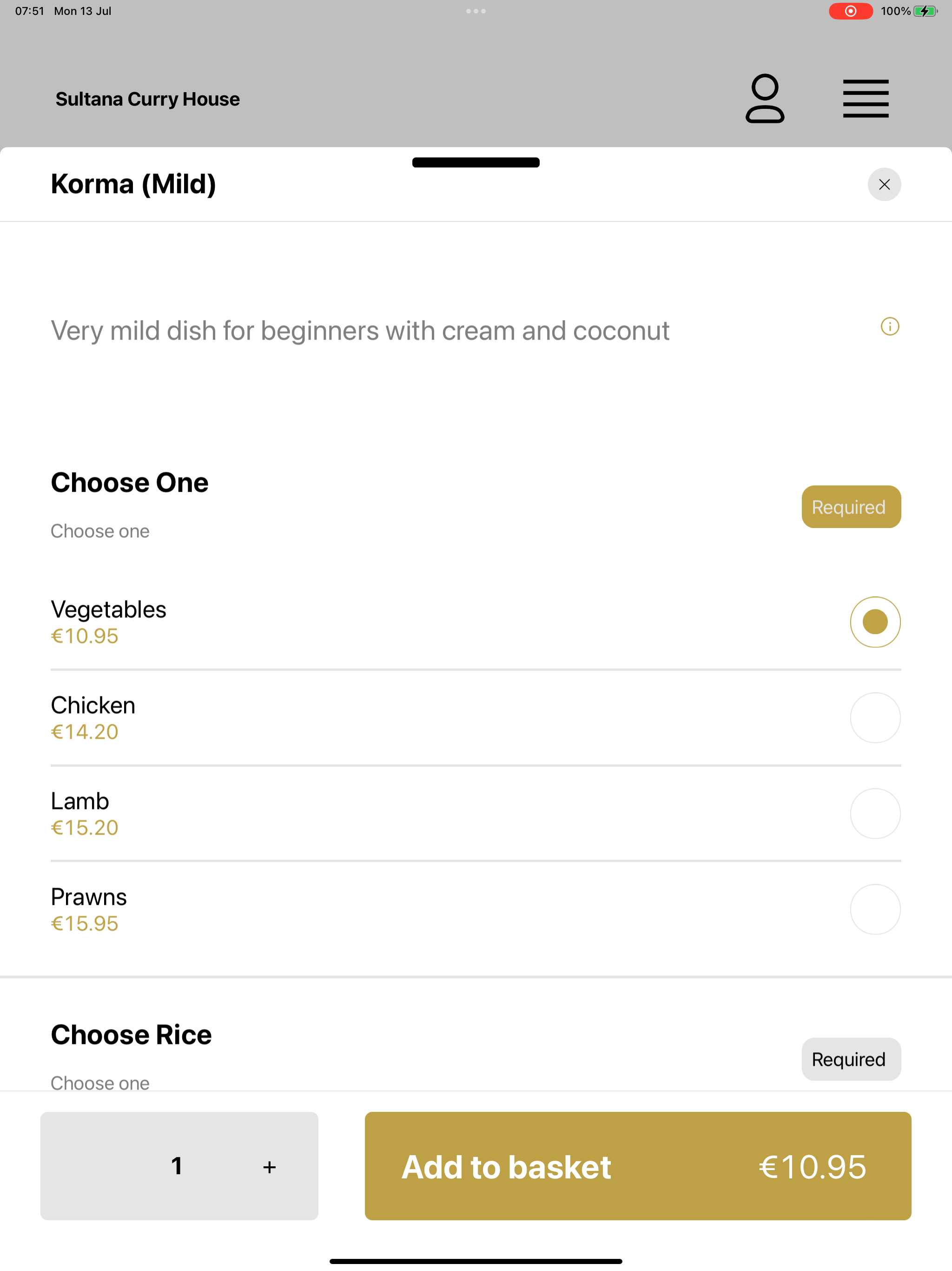 Sultana Curry House screenshot 10