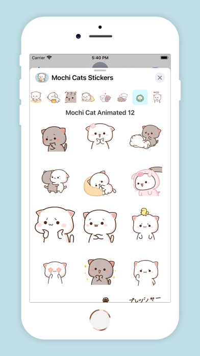 Animated Mochi Cats Stickers Screenshot