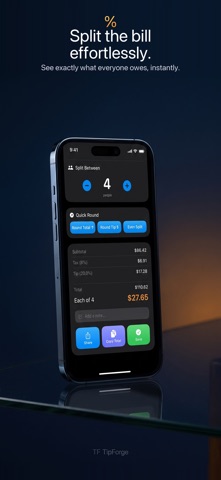 TipForge: Tip Calculator screenshot