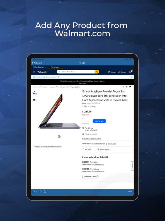 Price Tracker for Walmart iPad screenshot 6 - Shopping app