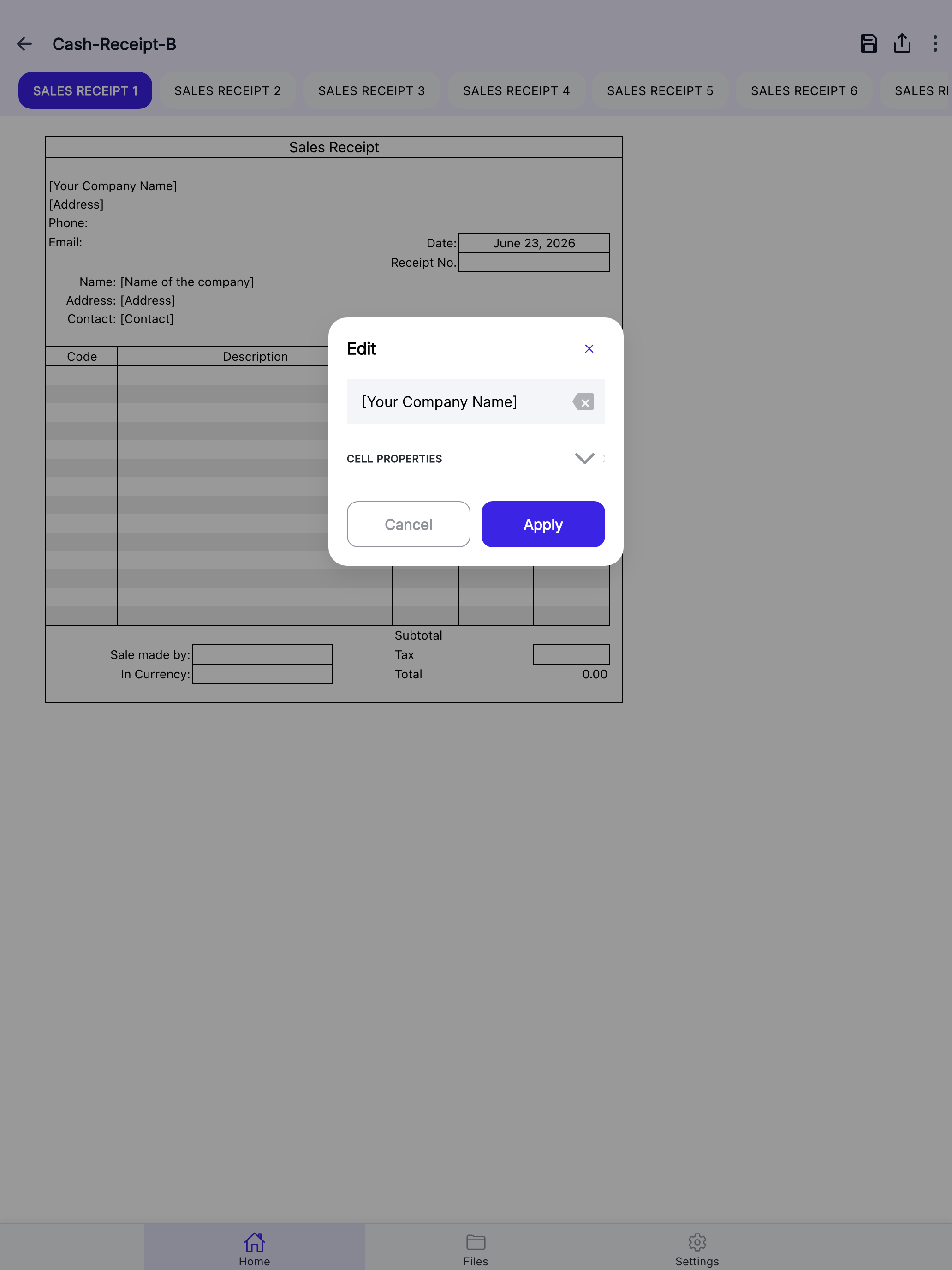 Sales Receipt screenshot 9