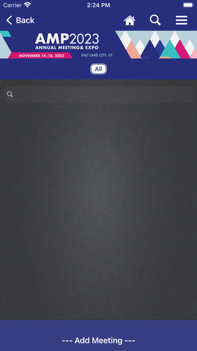 AMP Meetings Screenshot