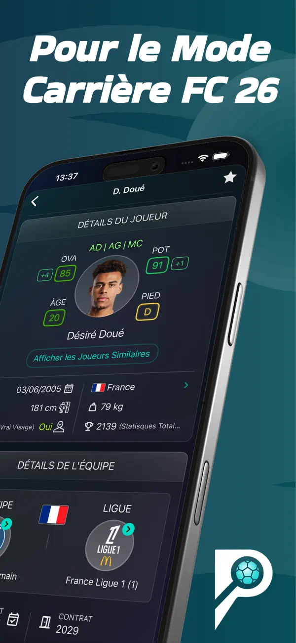 Screenshot #2 pour Potentials: FC26 Career Mode