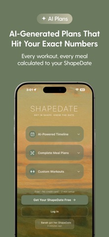 ShapeDate: AI Fitness Forecast screenshot