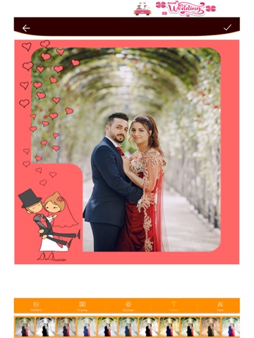 Wedding SnapSquare - LoveLens iPad screenshot