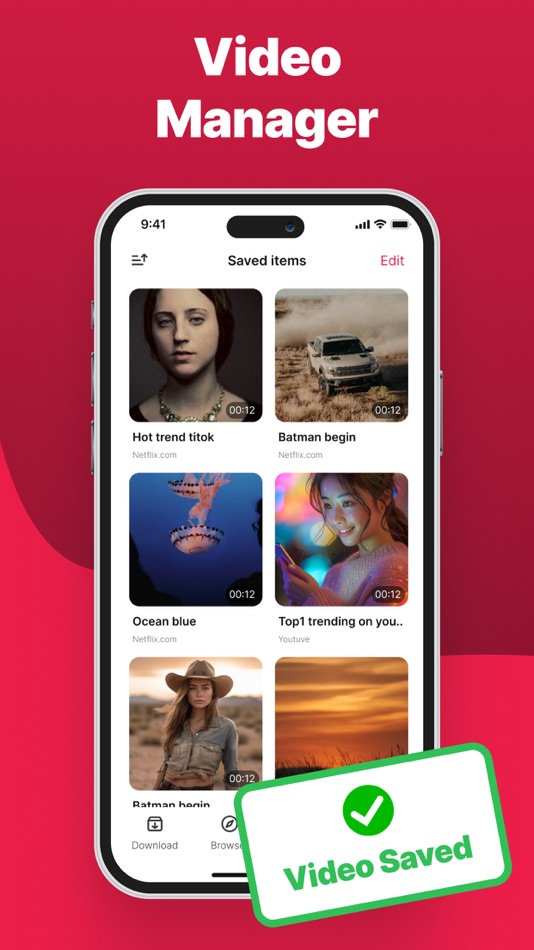 #3. ClipCatch: Save & Edit Video (iOS) Podle: Vu Van Phong