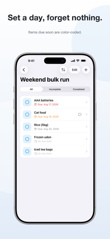 GroupTodo - Easy Shared Tasks iPhone screenshot