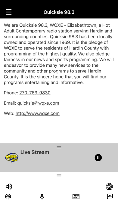Quicksie 98.3 Screenshot