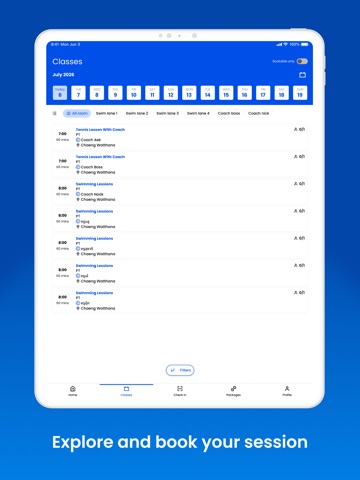 First Serve Sports Club iPad screenshot 2