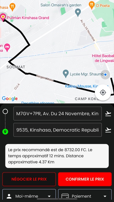 Taxi Na Biso Client Screenshot