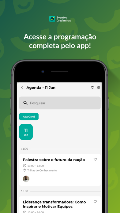 Eventos Crediminas Screenshot