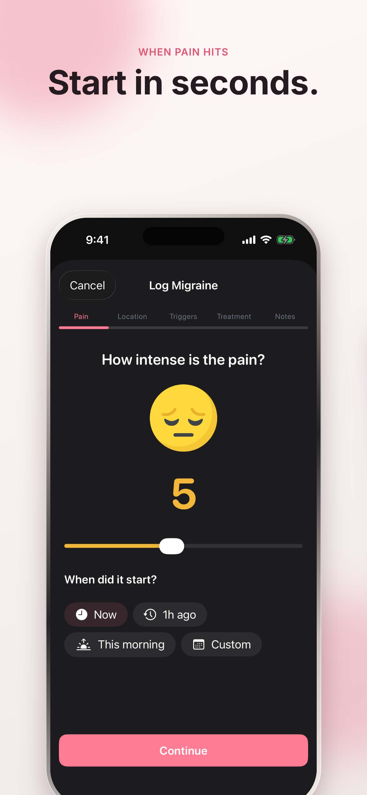 Migrena: Migraine Tracker screenshot 2