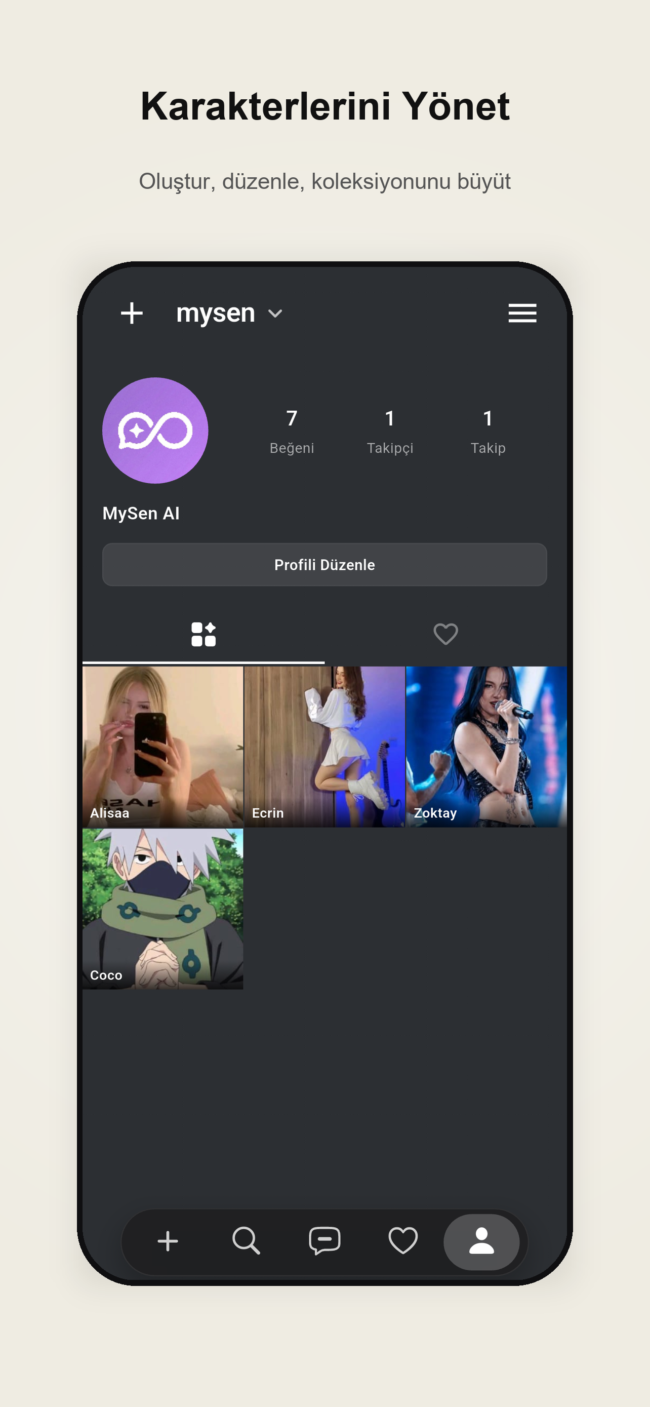MySen - AI Sohbet-Baglan-Tanıs screenshot 2