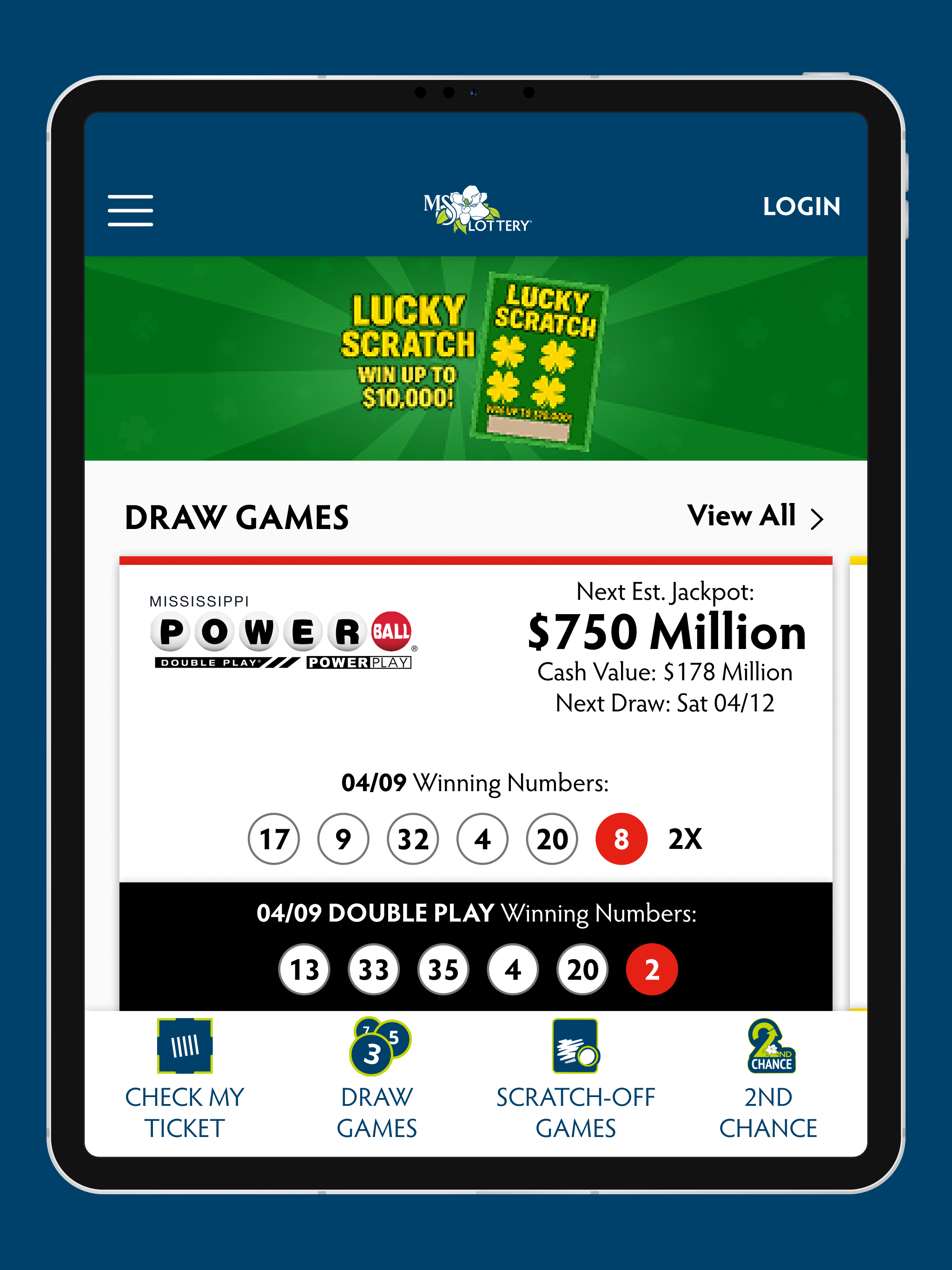 Mississippi Lottery Official