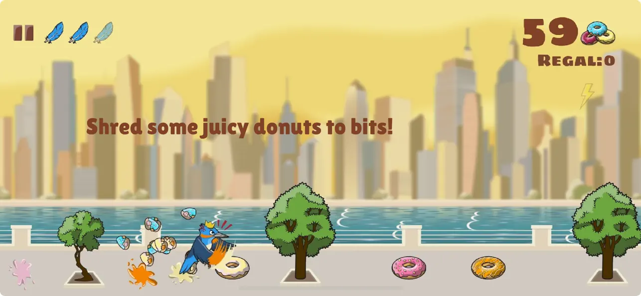 Screenshot #2 pour WingSlap: Endless Donut Smash
