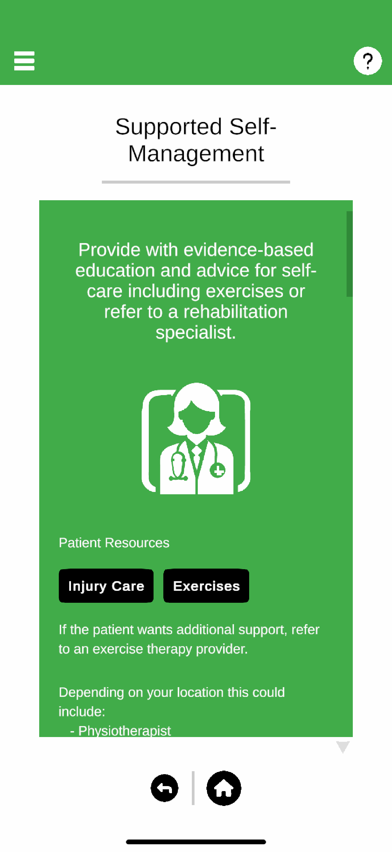 Knee Injury Navigator