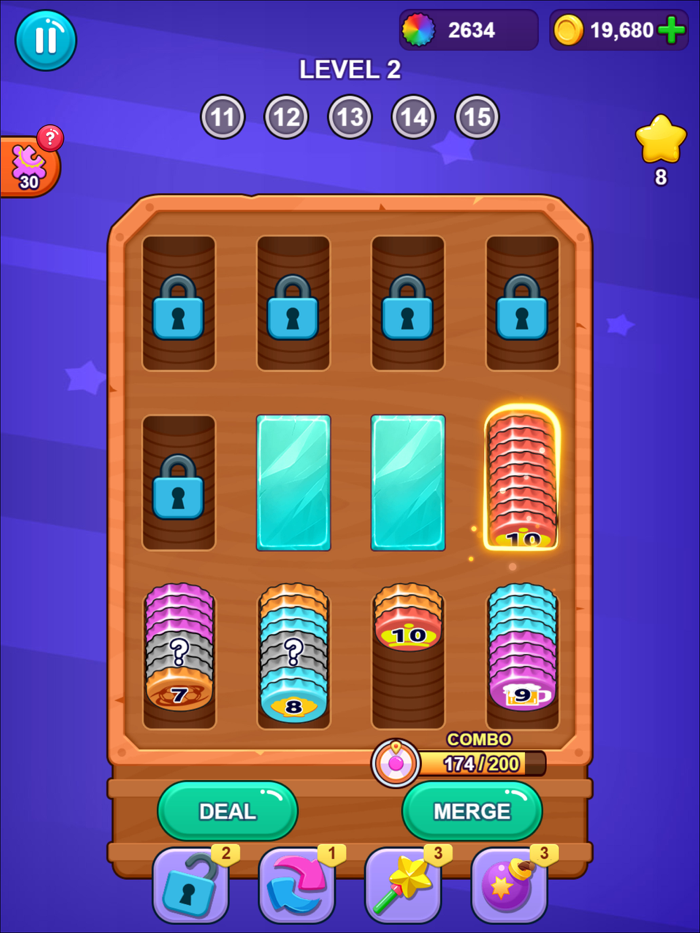 Bottle Cap Merge Sort